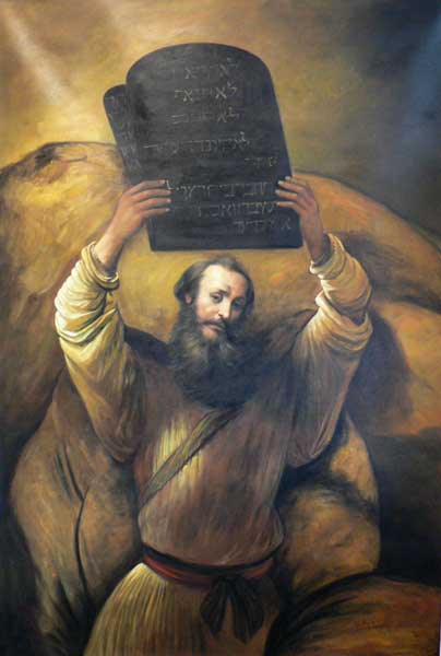 Moses smashing the table